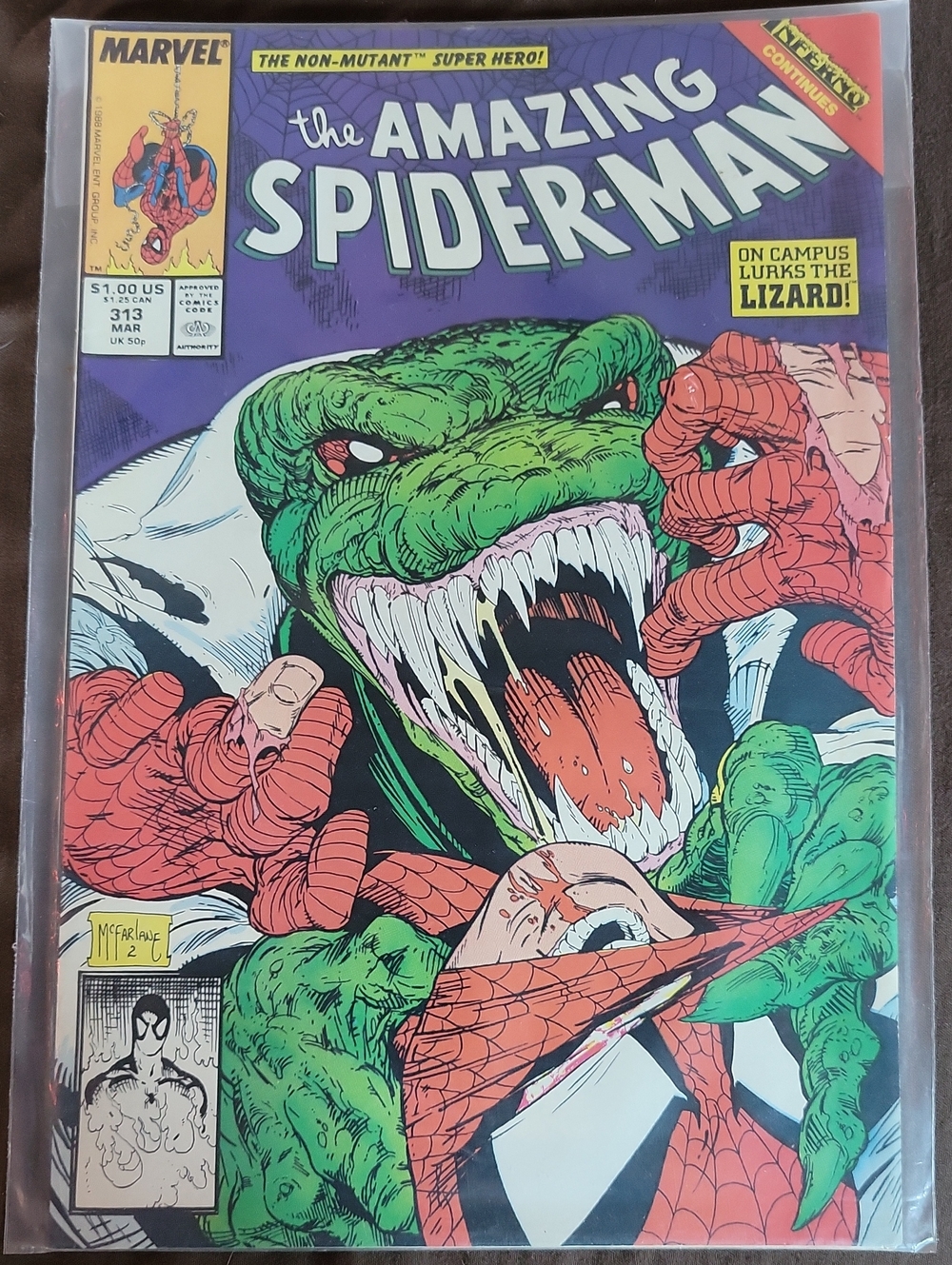 Marvel The Amazing Spider-Man Comic Cover - Green & Red